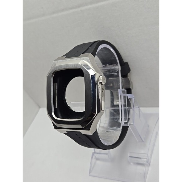 Daniel Wellington Switch Smartwatch Case for Apple 40mm Silver Black Rubber - Picture 2 of 13
